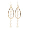 Elegant Women Fashion Imitation Pearl Tassel Drop Earrings