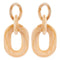 Women Creative Colored Acrylic Chunky Chain Design Drop Earrings