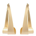 Exaggerated Screw Design Golden Color Alloy Drop Earrings