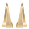 Exaggerated Screw Design Golden Color Alloy Drop Earrings