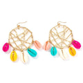 Creative Multicolor Shell Fashion Ethnic Style Drop Earrings