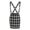 Classic Plaid Pattern Women Casual Suspender Skirt