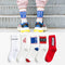 10 Pairs Set Fashion Men Cotton Letter Design Socks