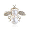 New Arrival Cute Bee Shaped Imitation Pearl Alloy Brooch