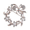 Women Delicate Fashion Jewelry Alloy Butterfly Flower Design Rhinestone Brooch