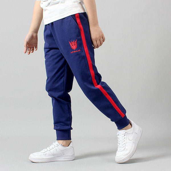 Junior Boys Side Stripe Print Outdoor Casual Pants