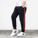 Junior Teenager Double Stripes Print Soft Casual Sports Pants