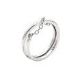 Creative Simple Chain Decor Women Fashion Silver Ring