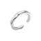 Fashion Unique Uneven Surface Leisure Sterling Silver Ring
