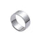 Fashion Simple Smooth Surface Widen Pattern Sterling Silver Ring