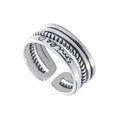 Fashion Silver Jewelry Unique Multilayer Carving Design Vintage Ring