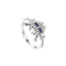 Fashion Unique Robot Shape Women Good Quality Zircon Brass Ring