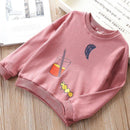 Kids Print Long Sleeves Round Neck Tops