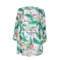 Casual Three-pieces Set Vacation Pattern Leaf Print Chiffon Camis Shorts Cover Up