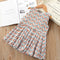 Girls Carrot Print Sleeveless Fashion Dress