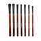 7pcs/set High Quality Wooden Handle Eye Cosmetic Brushes Set