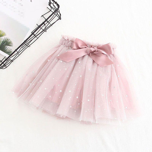 Fresh Style Girls Star Sequin Design Skirts