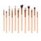 12 Pcs/set Two Color Optional Wooden Handle Eye Cosmetic Brushes Set