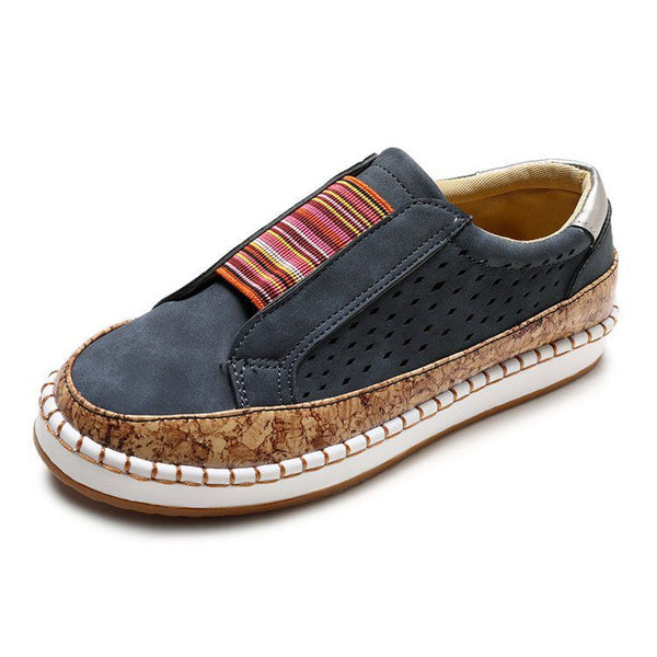 Ethnic Style Women Comfortable Round Toe Breathable Casual Shoes