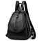 Hot Sale Casual Women Solid Color Zipper Flap Pattern PU Backpack