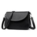 Classic Elegance Women Plain Color PU Mini Shoulder Bag