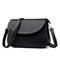 Classic Elegance Women Plain Color PU Mini Shoulder Bag