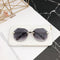 Creative Polygon Shape Rimless Design Women Irregular Sunglasses