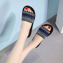 Ethnic Style Summer Fashion Geometric Printed Casual House Slippers Shoes
