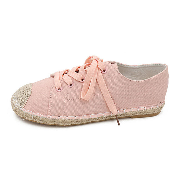 Autumn New Arrival Women Round Toe Lace-up Casual Shoes