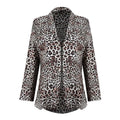 Women Fashion Leopard Print Blazer