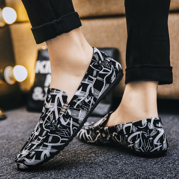 Autumn New Arrival Irregular Pattern Men Soft Outsole Breathable Casual Shoes