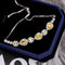 Fashion Brass Jewelry Drop Shape Colored Zircon Decor Chain Bracelet