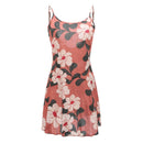 Contrast Flower Print Women Casual Vacation Pattern A Shape Sundress