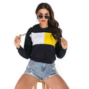 Fall New Design Casual Color Block Design Pullover Hoodies
