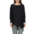 Casual Solid Color Dolman Long Sleeve Women Pullover Oversize T-shirt