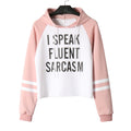 Fall Season New Arrival Color Block Letters Printed Casual Hoodies