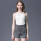 Hot Sale Women High-waisted Good Stretch Buttoned Denim Shorts