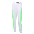 Fashion Women Unique Contrast Neon Color Blocking Casual Jogger Pants