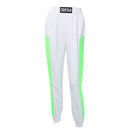 Fashion Women Unique Contrast Neon Color Blocking Casual Jogger Pants