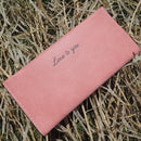Campus Girl Simple Letter Pattern Matte PU Vintage Wallet
