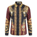 Fashion Men Print Long Sleeves Shirts