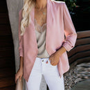 Casual Women Plain Color Long-sleeve Outwear Blazer
