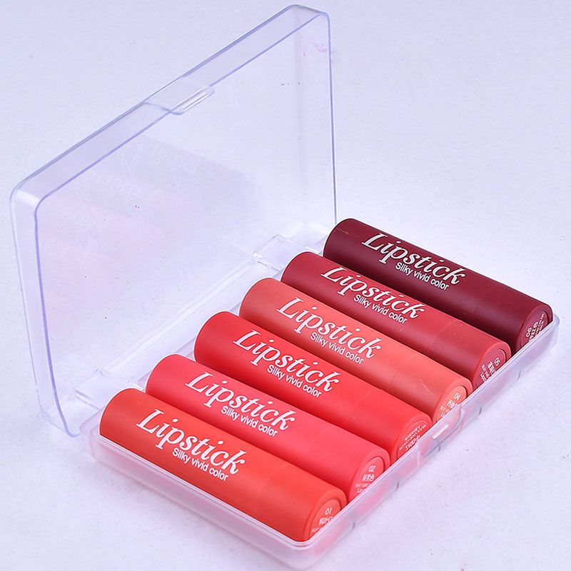 Hot Sale 6pcs/set Lasting Moisturizing Waterproof Lipstick Set