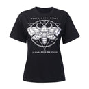 Gothic Style Round Collar Short-sleeve Demon Letter Print T-shirt