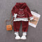 2 Pcs Set Baby Girl Smile Print Hoodies And Pant