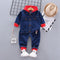 2 Pcs Baby Boys Patchwork Casual Jacket And Pant