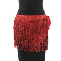 Fashion Sequin Design Stage Dancing Girl Tassel Skirt