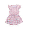 Baby Infant Toddler Girl Dot Print Ruffle Sleeves Romper