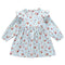 Baby Girl Floral Long Sleeves Round Neck Dress