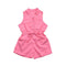 Baby Cotton Sleeveless Lace-up Design Casual Romper